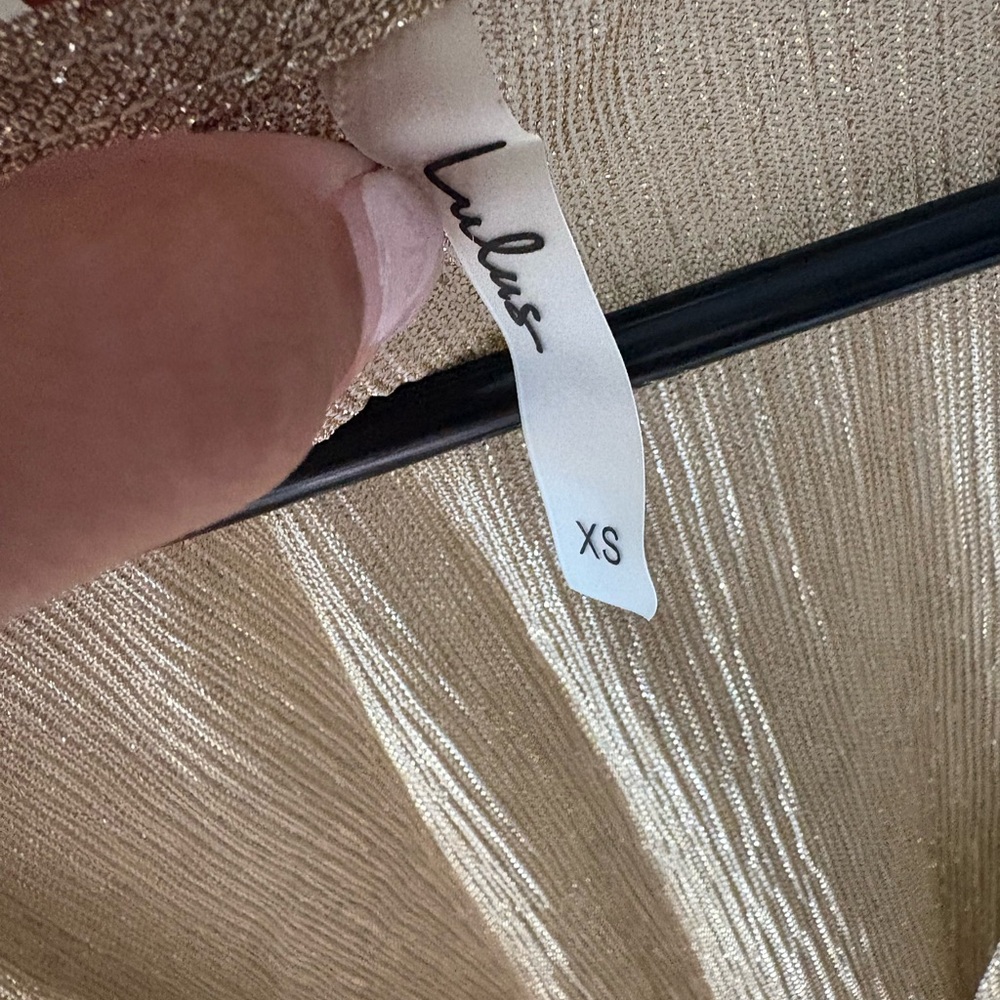 Lulu's Radiant Gold Dress Swim Cover Up - Picture 2 of 4